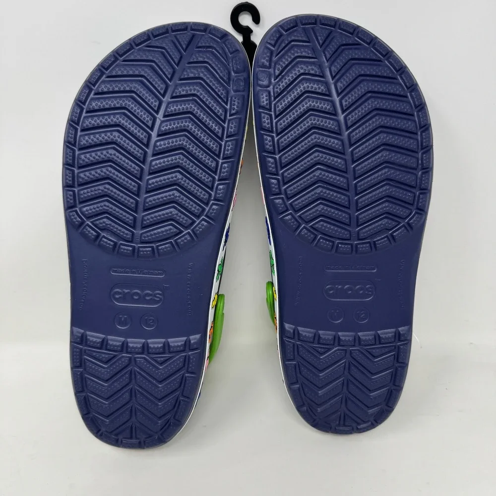 Crocs Grateful Dead 50th Anniversary Clogs Mens 12 Navy Blue Green‎ Dancing Bear